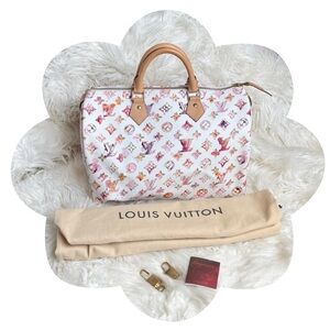 ✨🦄 Louis Vuitton 🦄✨ Speedy 35 Richard Prince Aquarelle Watercolor